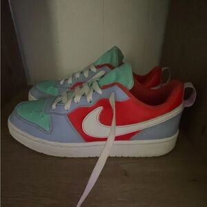 Nike Court Vision sneakers- A multi colored sneaker in mint condition-